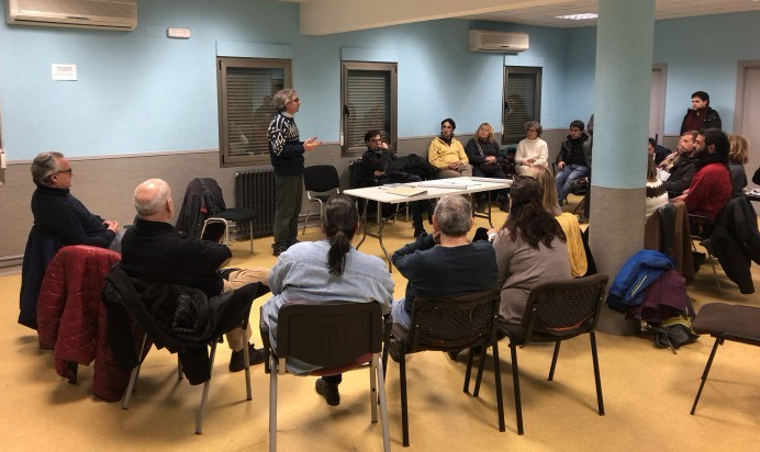 Una de las reuniones con las que arrancó La Fuga